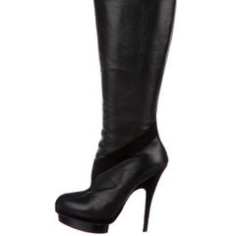 YVES SAINT LAURENT Pointed-Toe Platform